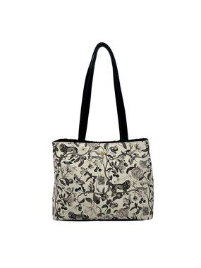 Fable White England Tree Of Life Monochrome Small Tote Bag